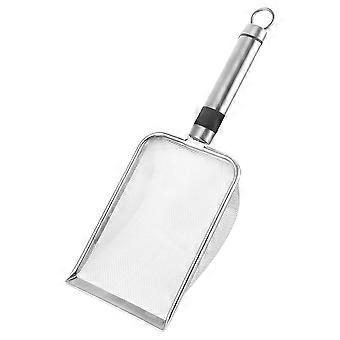 Cat Litter Scooper Metal Stainless Steel Fine Mesh Sifting Scoop Durable Use