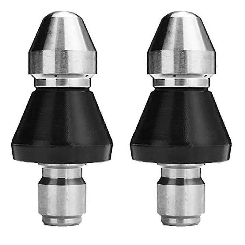2PCS Sewer Cleaning Tool High-Pressure Nozzle