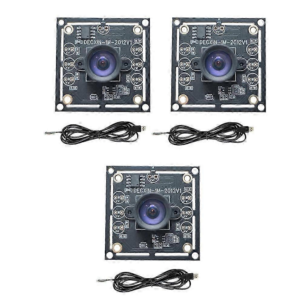 3-Pack 100 Camera Module 1MP USB Camera 1280x720 30fps OV9732 Sensor