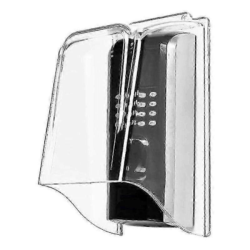 Protector de timbre exterior con cubierta de plástico transparente impermeable