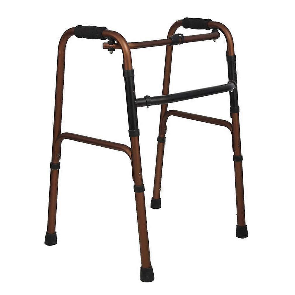 Foldable Walking Cane with Armrest, Height Adjustable Quad Cane for Elderly with Stable Base