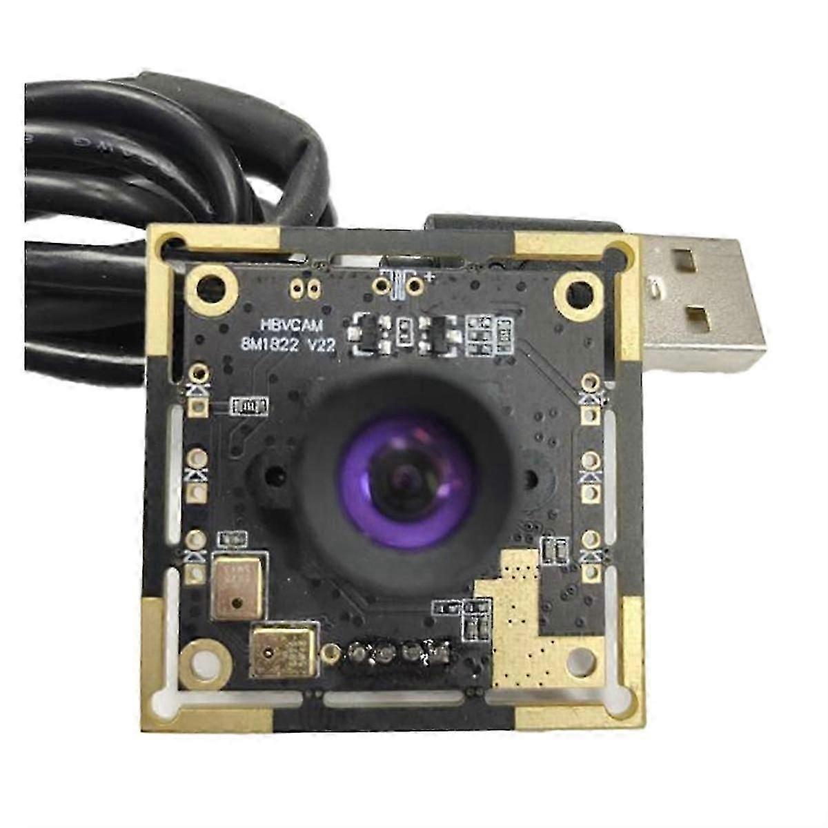 Webcam IMX179 30fps 2M Cable 3mm Lens No Distortion,USB Camera Module