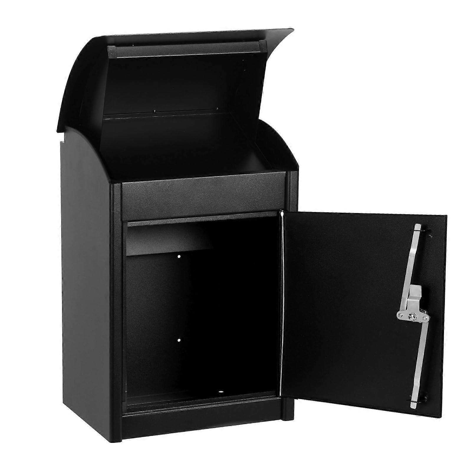 Extra Large Wall Mounted Parcel Drop Box with Lockable AntiTheft Design for Outdoor Home Packages