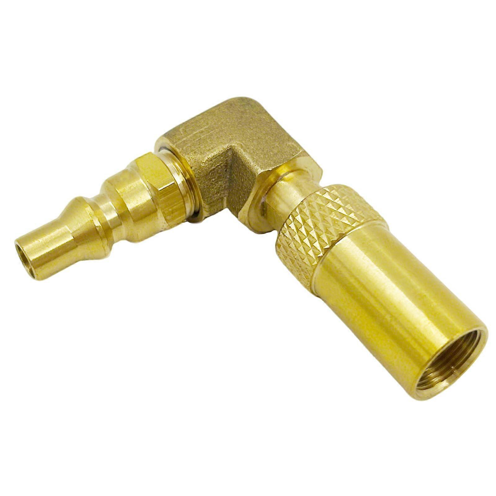 Propane Quick Connect Elbow Adapter 1/4 Inch Fitting for RV Grill SpaceSaving Secure Connection