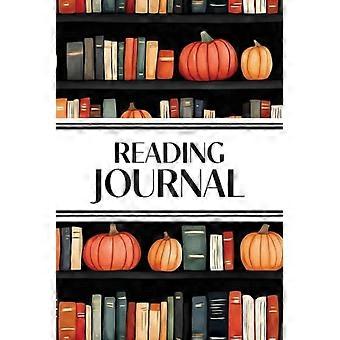 Reading Journal (Watercolor Pumpkins in Bookshelves): 6"x9" Book Lover's Diary; Book/Series Reviews, Reading Tracker, Favorite Book List, Favorite Quo