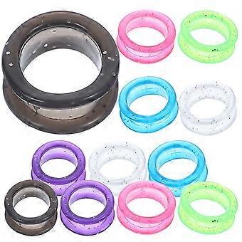 12 STÜCKE Friseurschere Silikon-Fingerring Haustierschere Farbiger Fingerring