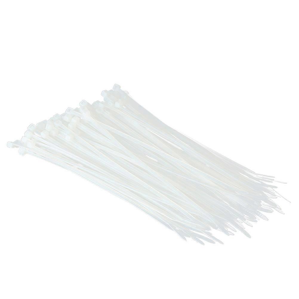 Nylon Cable Ties Self-Locking for Fastening 500Pcs White Multi-Purpose Use