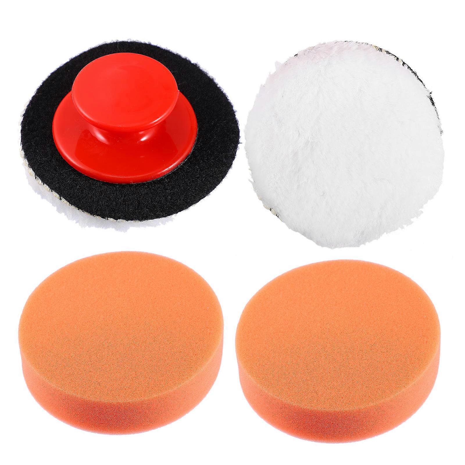 Buffing Sponge Pads Car Pad Buffing 1Set with Comfortable Handle Grip