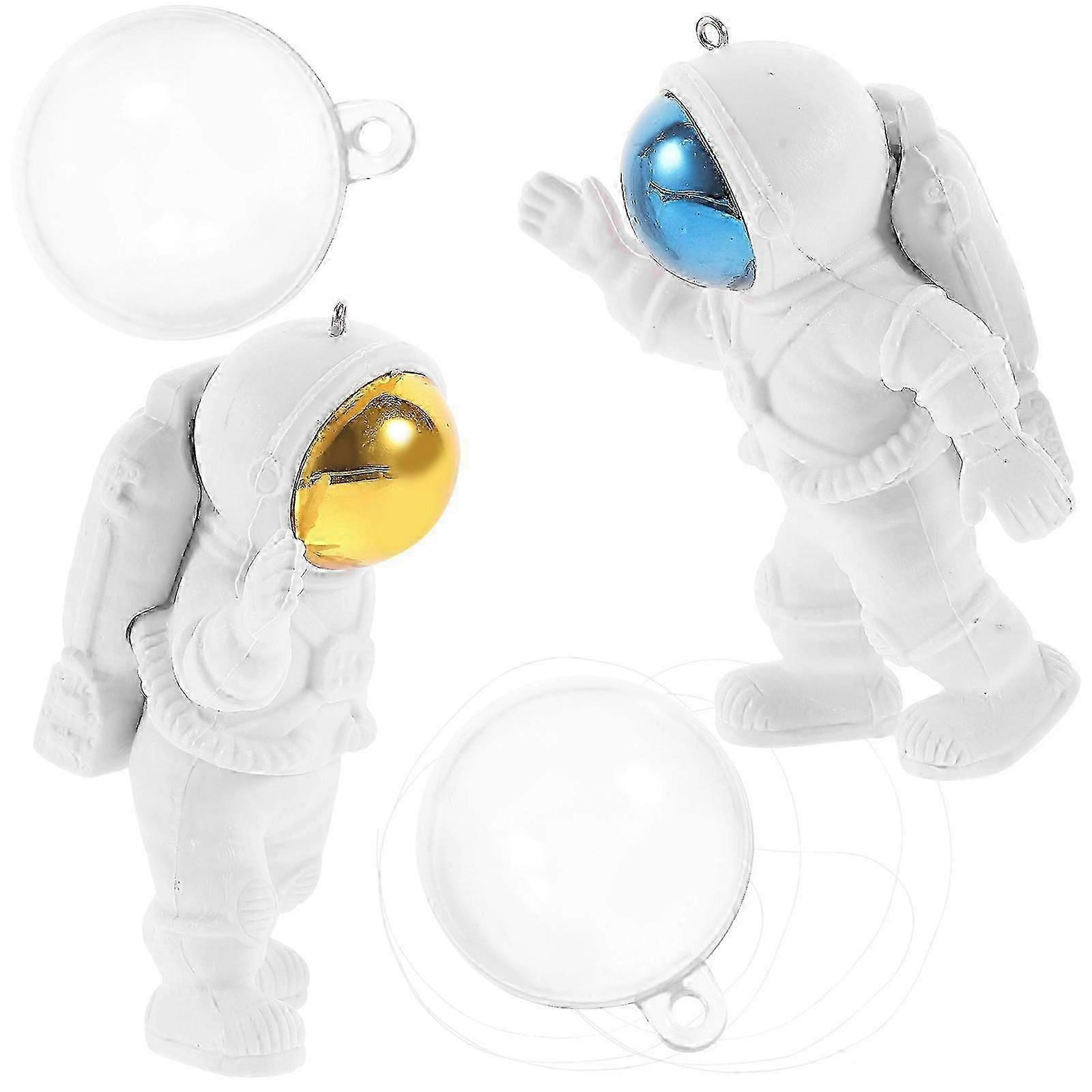Floating Astronaut Aquarium Decor, Blue, 2Pcs