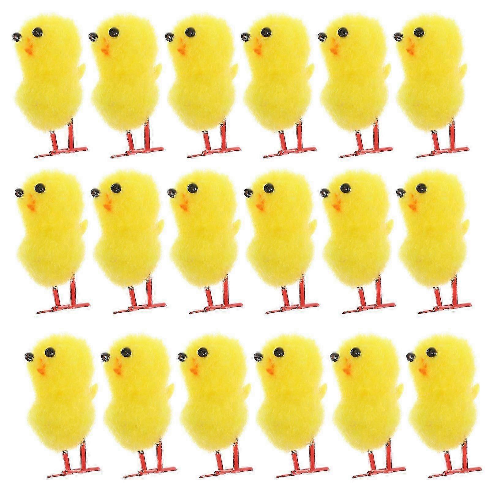 Easter Chick Mini Chicken Figures Set for Party Use 72Pcs Decorations