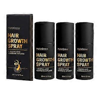 1-3 unidades de HaloGrow Spray para Crescimento Capilar de 50ml, Reduz a Queda de Cabelo, Biotina, Espessante, Bruma Suave para Crescimento Capilar, Para Mulheres e Homens_Lu1