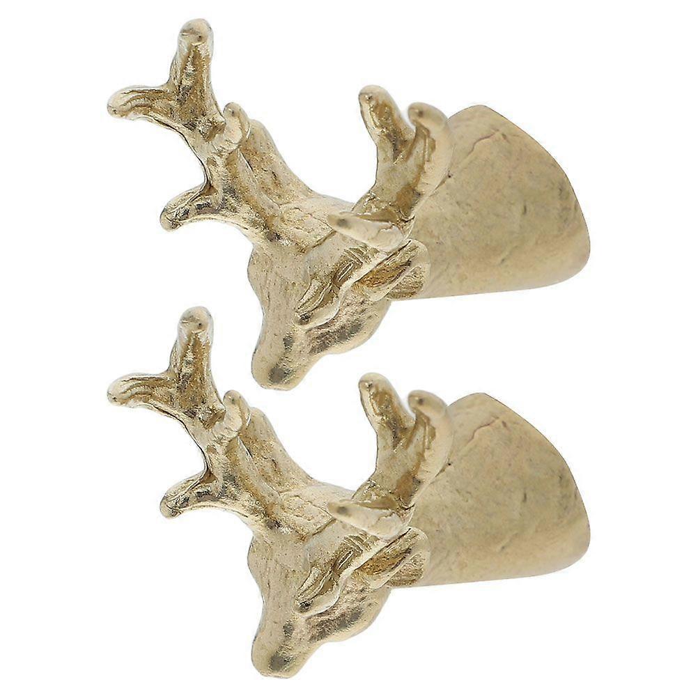 2pcs Vintage Deer Cabinet Knobs Dresser Knobs Cabinet Knobs Dresser Pulls Closet Door Knobs Pull Vintage Cabinet Knobs Dresser Handles Cabinet Drawer 