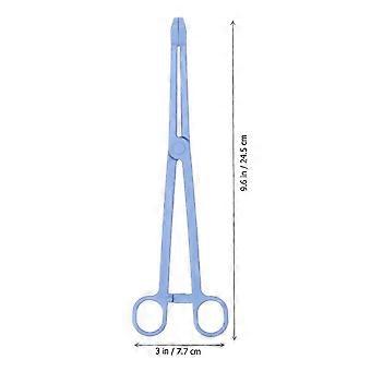 Pet Stool Clamp Plastic Tool for Cleaning Use 1Pcs Sky-Blue Color