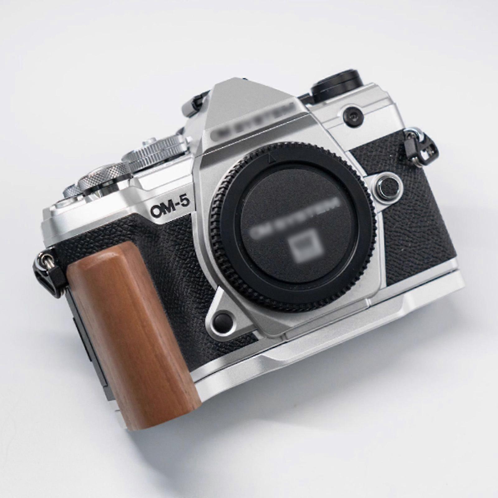 OM-5 Solid Wood Camera Grip | Retro Accessory for OMSYSTEM Olympus OM-5