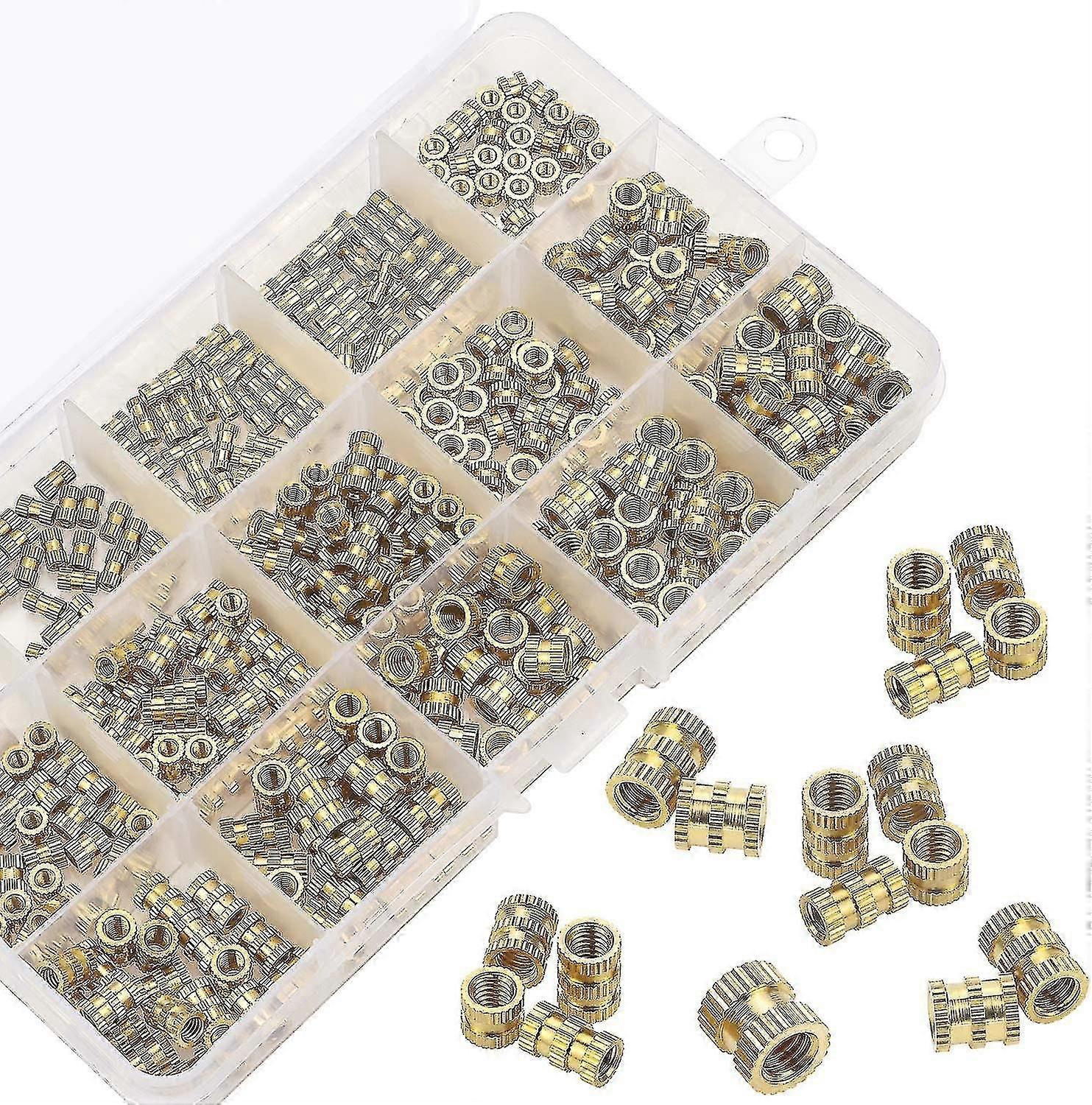 Threaded Insert Female Thread M2 M3 M4 M5 Brass Threaded Sockets Compatible With 3d Printinggold 330pcs