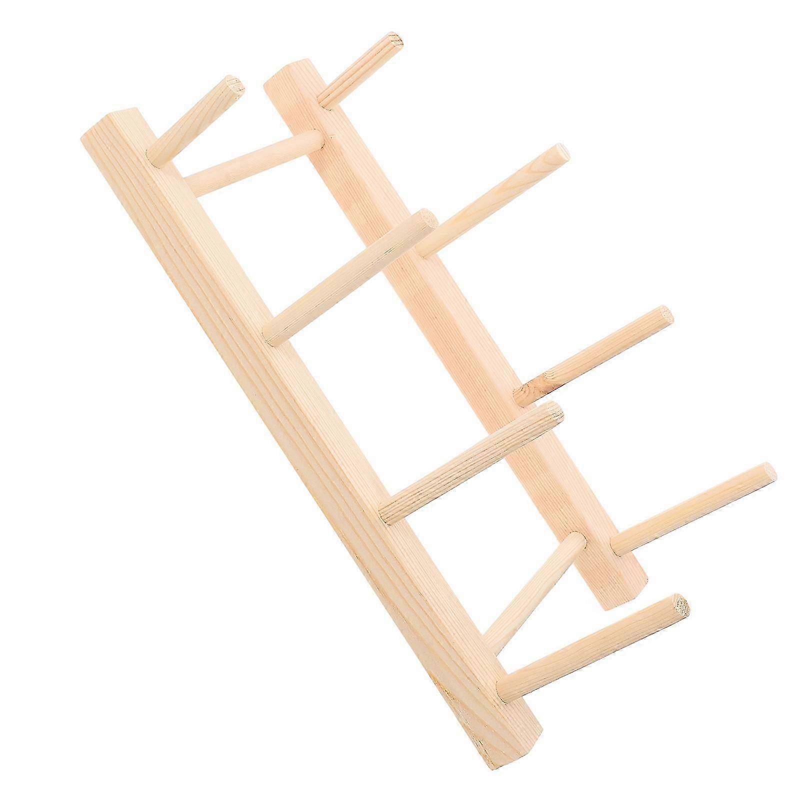 Wooden Thread Holder Stand for Fly Tying Set Spool Thread Holder