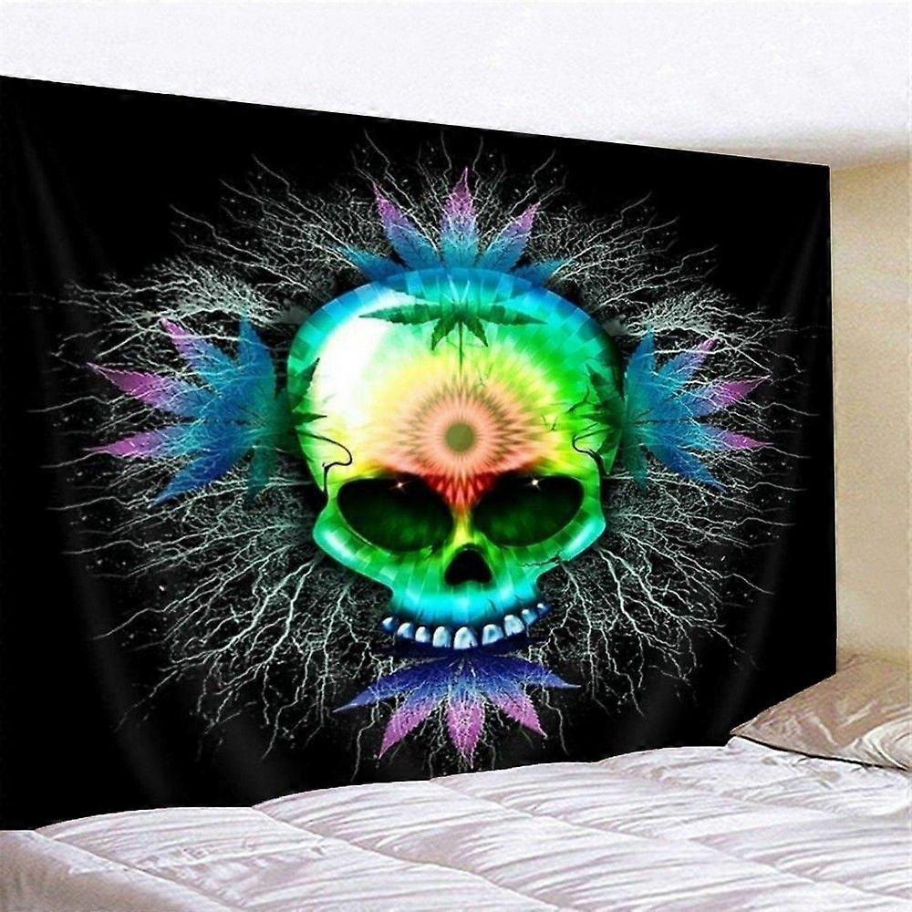 3D Psychedelic Skull Flag GT0595