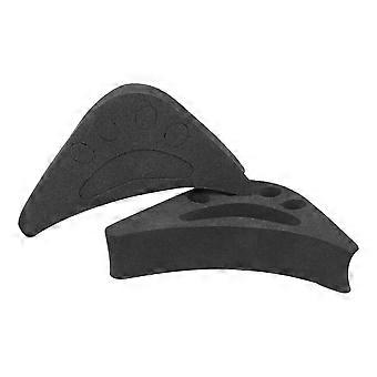 Forefoot Pads Shoe Inserts Cushion for Preventing Heel Slippage 6Pairs Black