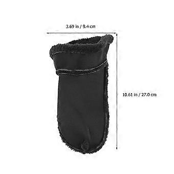 Black Plush Shoe Inserts compatible with Hole Shoes with Removable Feature 1Pair Warm Inserts