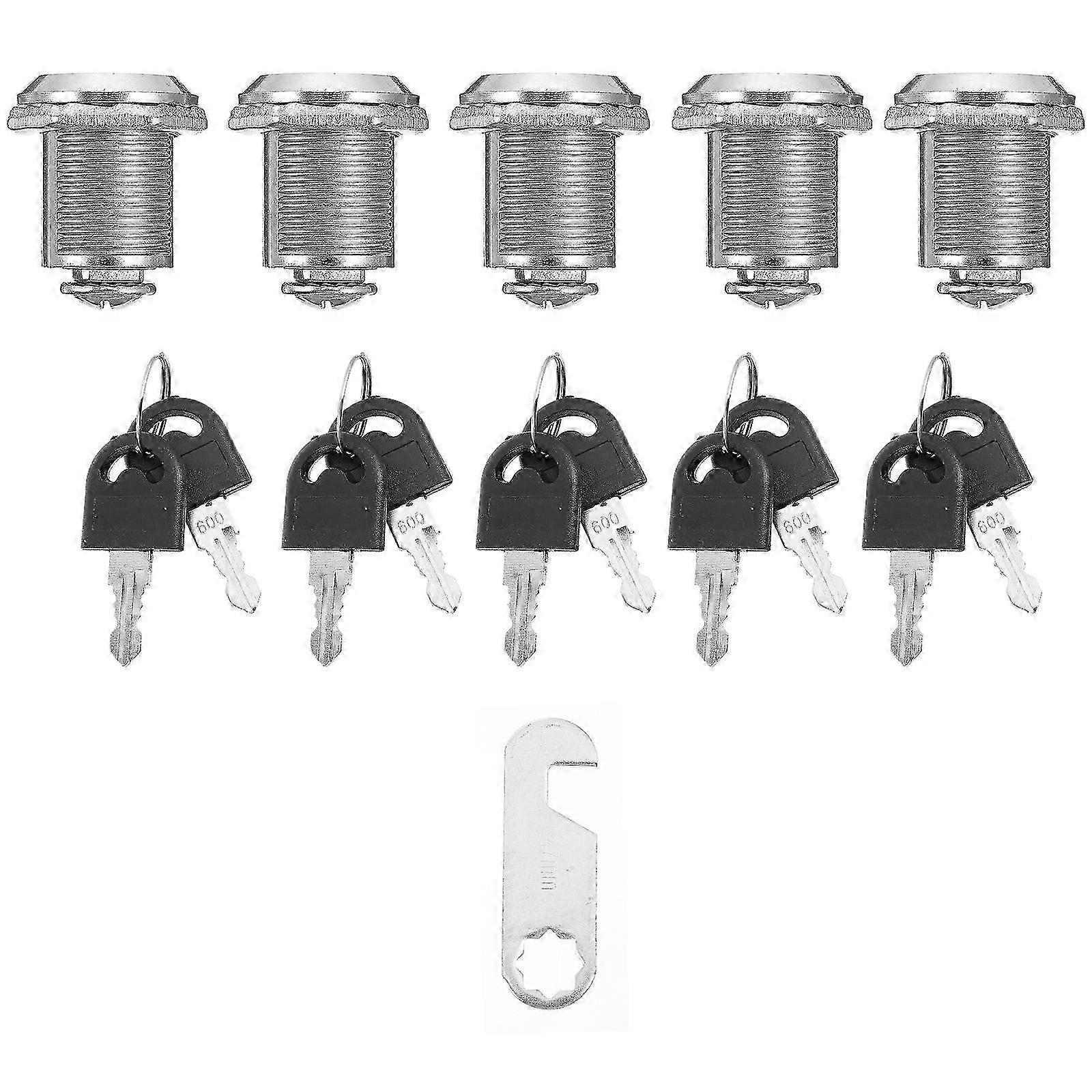 5pcs Security Mailbox Locks Letter Box Locks Cupboard Lock Drawer Locks
