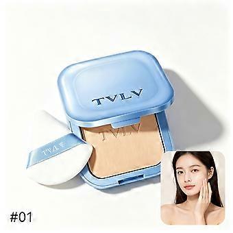 Talc-Free Oil Control Pressed Powder Compact, Waterproof Matte Setting Makeup for Blurring Pores Long Lasting Smooth Face Look