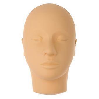 Realistic Mannequin Head for Eyelash Extension Training and Makeup Practice, Closed Eyelids Design