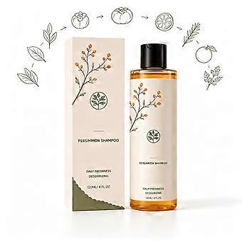 Persimmon Deodorizing Shampoo 120ml, Daily Freshness Hair and Scalp Cleanser for Stronger Odor Care for Men Women