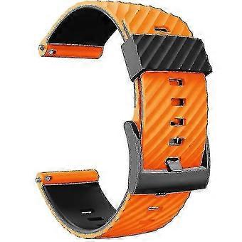 24mm Silicone Rubber Watch Band Compatible with Suunto 7/9/Baro/D5/HR Watch