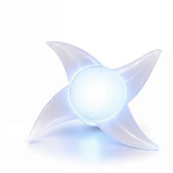 LED Light Up Spinning Shuriken Disc Toy - Rotating Ninja Star Fidget with Lights, Stress Relief Sensory Spinner for Kids & Adults