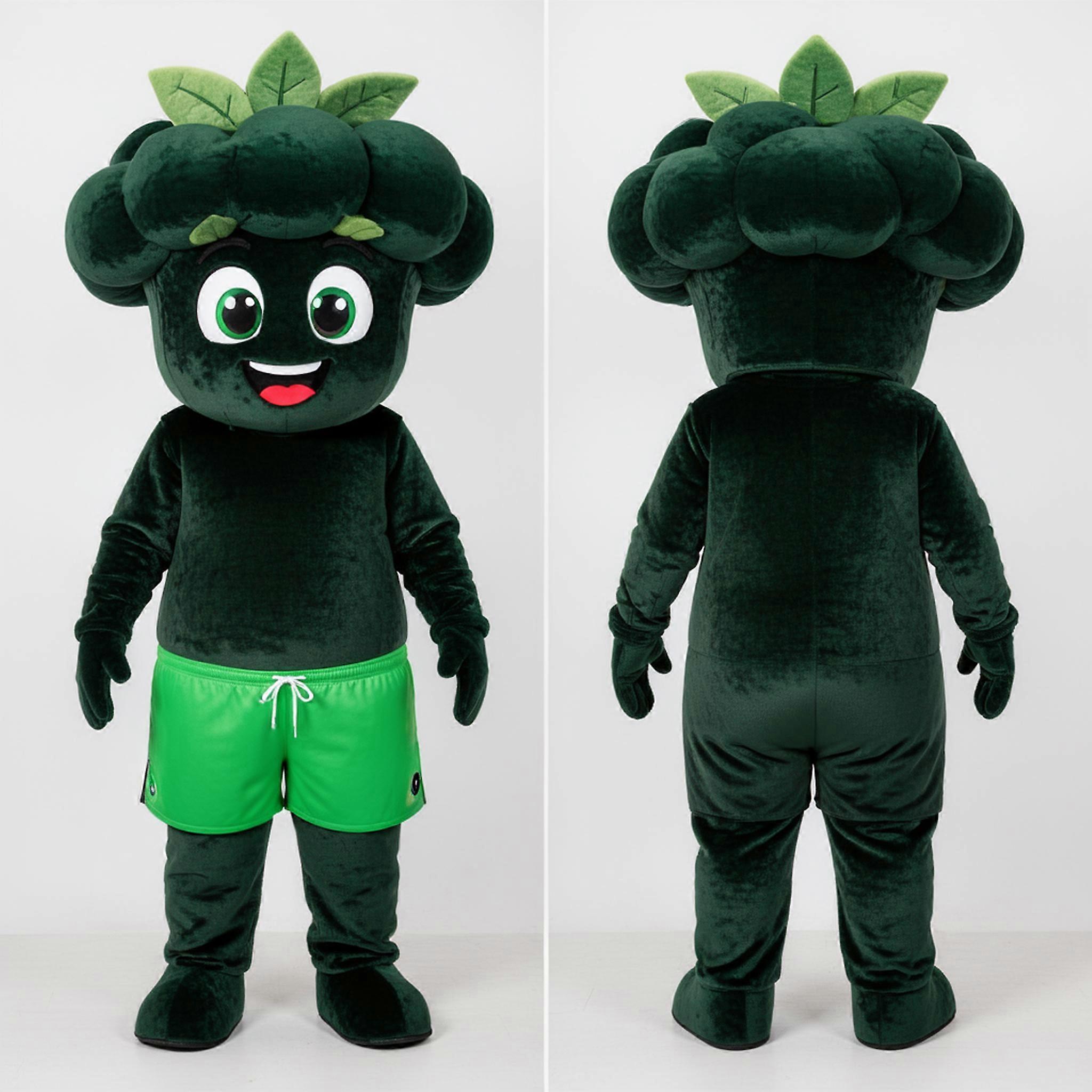 MASTICOT Emerald Green Leafy Broccoli Mascot