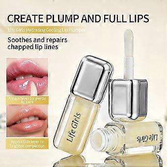 Pittige Lip Plumper Olie, Hoogglanzend Niet-Kleverig Lipgloss Serum, Hydraterende Lipolie voor Voller Uitziende Lips, Dagelijkse Lipverzorging