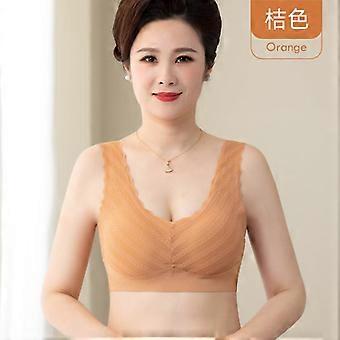 Women Plus Size Seamless Wireless Back Beauty Vest Style Anti Sagging Gather Bra