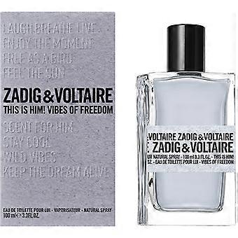 Zadig & Voltaire THIS IS HIM! vibes of freedom eau de toilette spray 100 ml