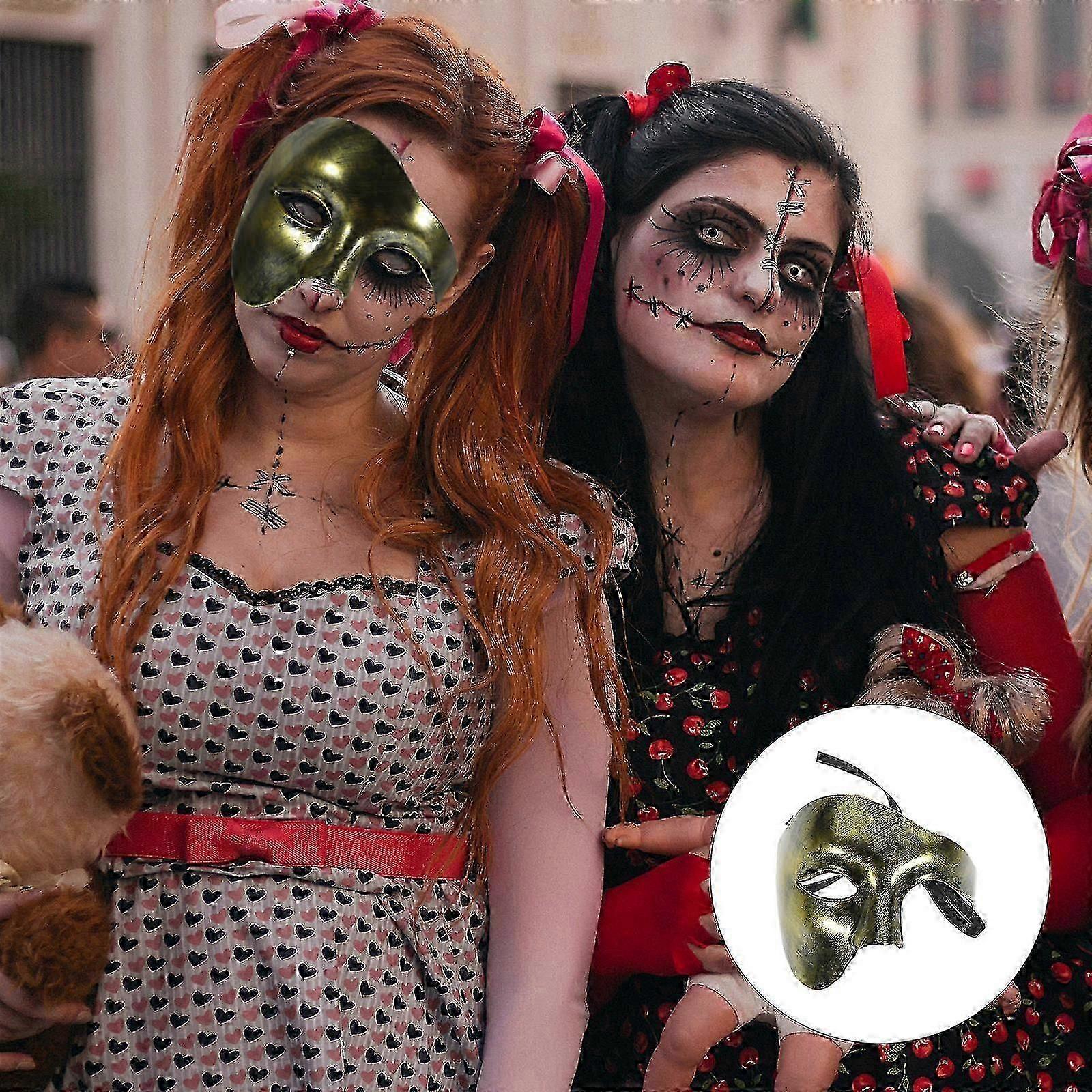 Halloween Compatible Decorative Mask Prop Multi-Function Party Use