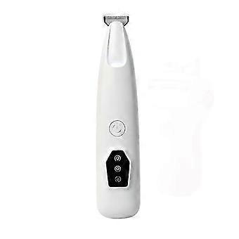 Geluidsarme USB-trimmer voor huisdierenhaar, geschikt voor honden, katten, poten, lichaam en ogen.
