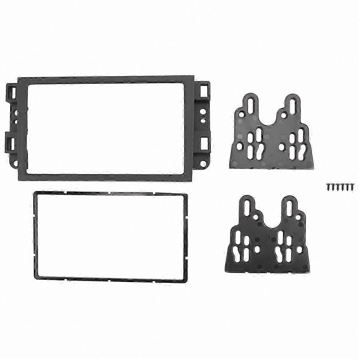 2-DIN Car Stereo Dashboard Frame for CD DVD Audio Systems Compatible with Multiple Vehicles