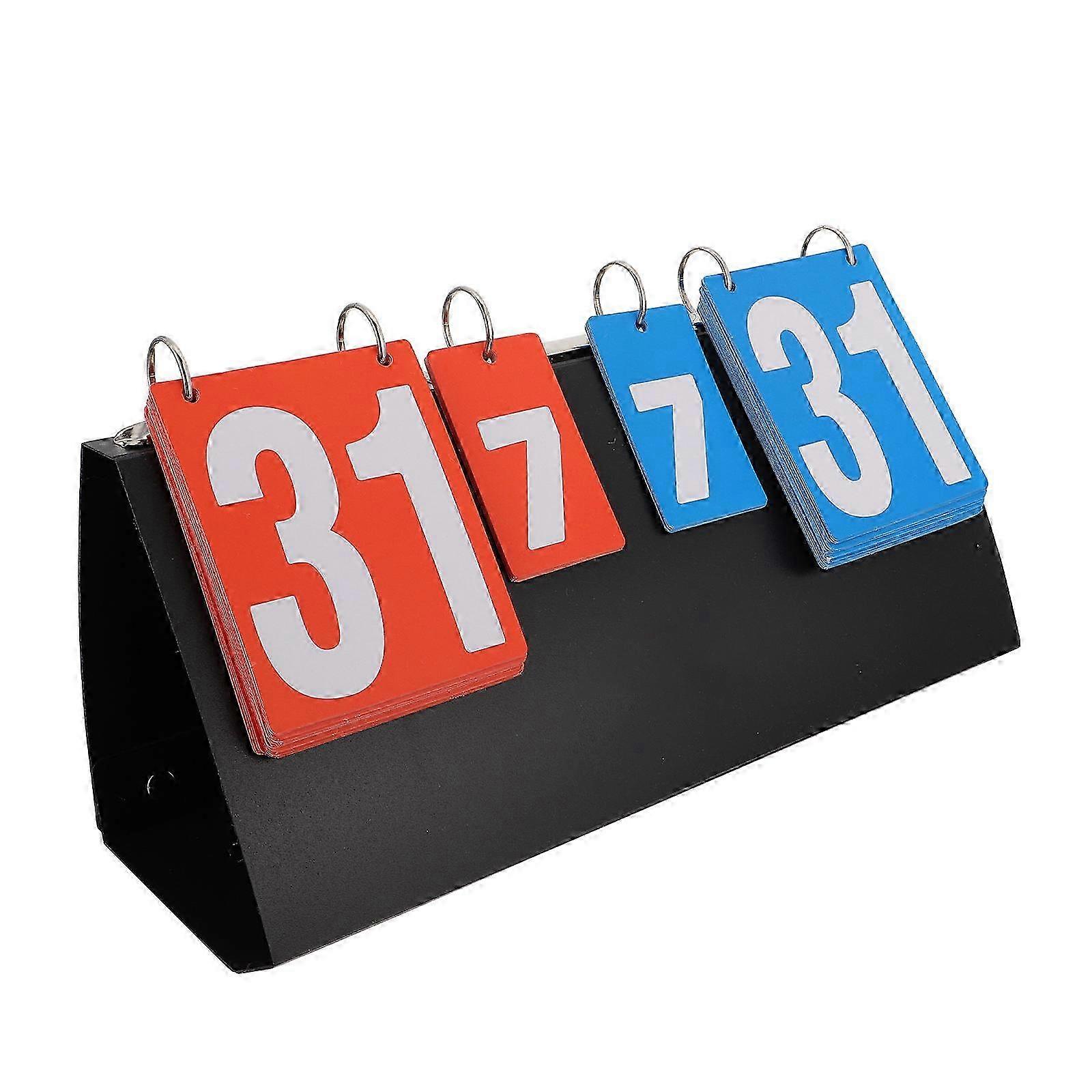 1pc Practical 4-Digit Desktop Scoreboard Useful Scoring Marker Score Recorder