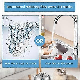 Katzenbrunnenfilter 3+3 Filter für 135oz & 108oz Edelstahl-Haustierbrunnen