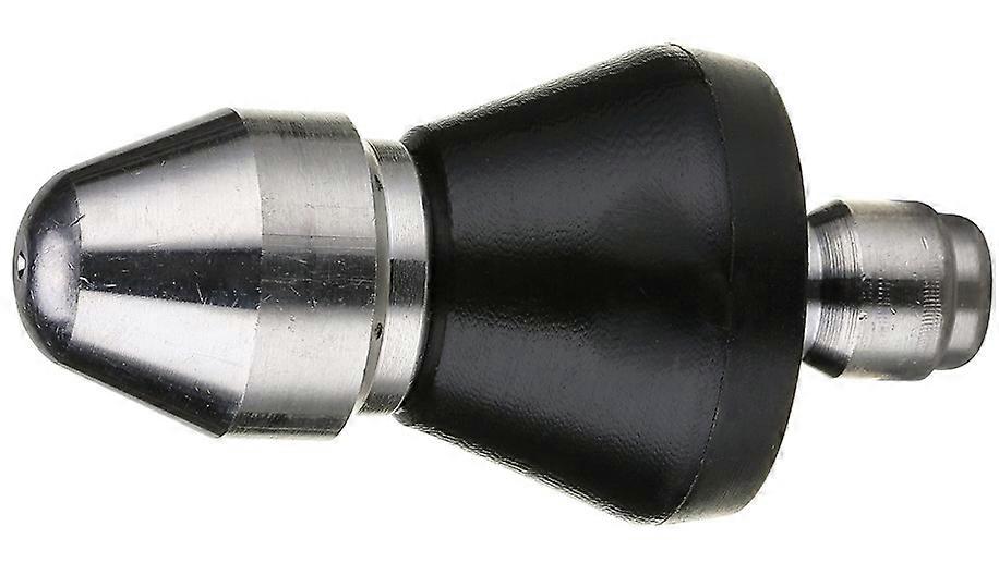 Rotary Pipe Cleaning Nozzle For Pipe Cleaner Quick Coupling Connection(1pc, black)