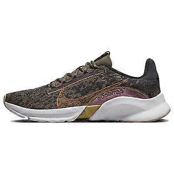 Nike SuperRep Go 3 Next Nature Flyknit Premium 'Olive Grey Metallic Copper' Dames DQ4679-001