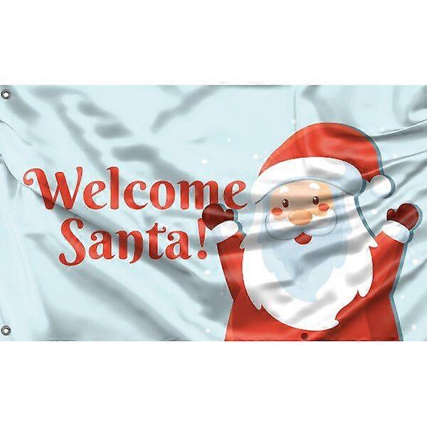 Willkommen Santa Flagge Muster 847