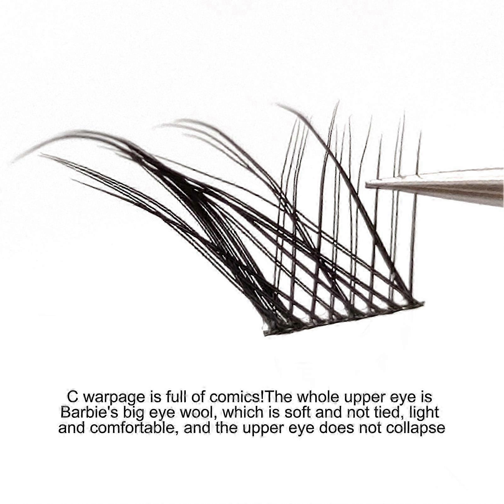 Black C Curl Lash Clusters 9-13mm