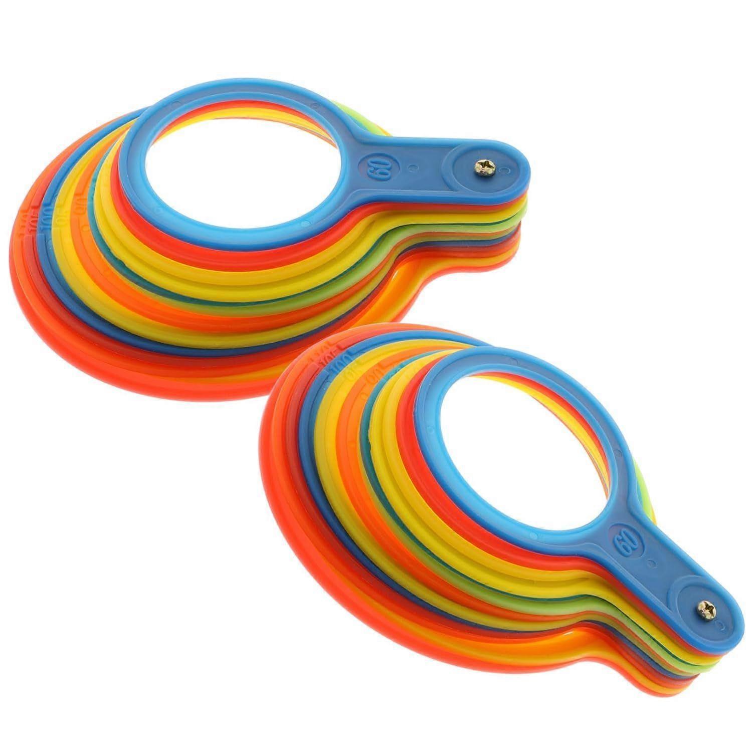 2pcs Fruit Grading Ring 60-120mm Plastic Diameter Measuring Circle