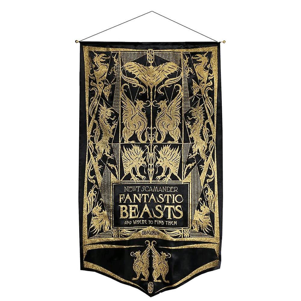 Highly Collectable Fantastic Beasts Find Them Newt Book Cvr Gold Glitter Banner