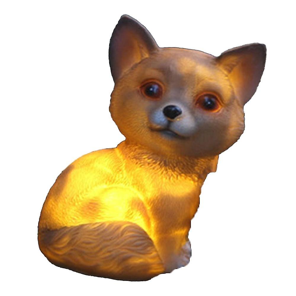 Solar Led Light Garden Decor, Animal Statue Night Light For Backyard Path Yard