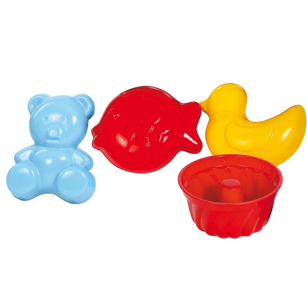 Gowi Toys Sandmould Set (Assorted - 4 Pieces) Bath Water Sand Holiday Travel Toy