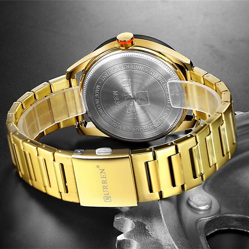 オーダー Gold Curren 8331 Curren Watches For Men Casual Style Clock Date