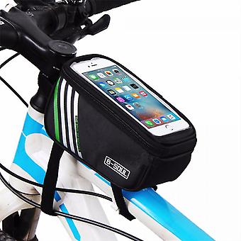 Veeki Bike Phone Mount Bag, Fietsen Waterdichte Front Frame Bovenbuis Stuur Touch Screen Holder Fiets Pouch Case