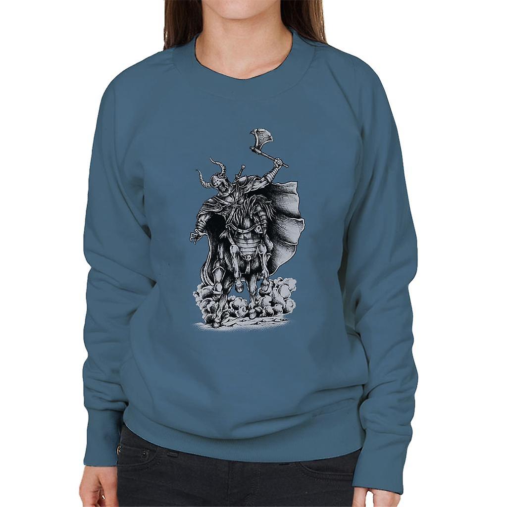 Reiten Schädel Kriegerinnen Sweatshirt