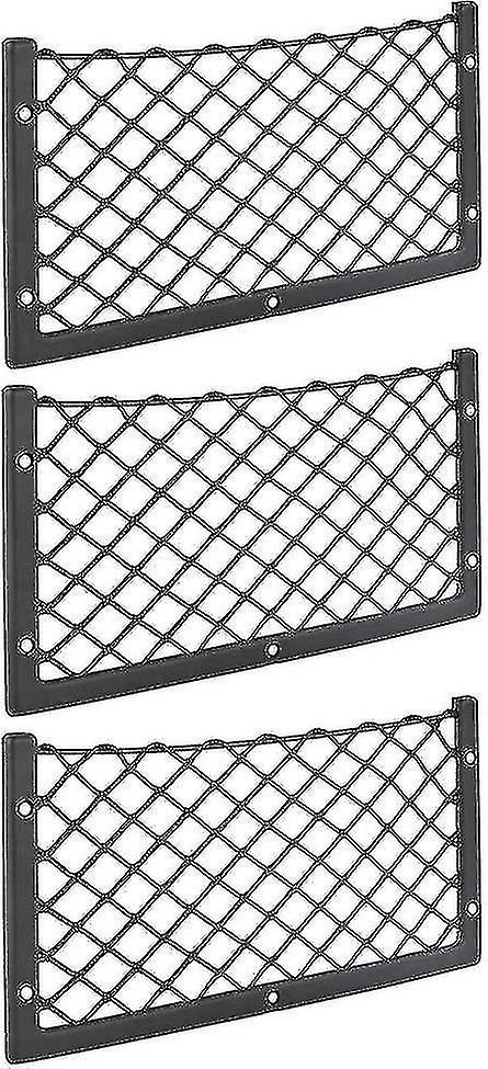 3 Pack Car Storage Net 36 X 18cm High Elastic Storage Net For Luggage Magazines T4 T5 T6 For Van Car